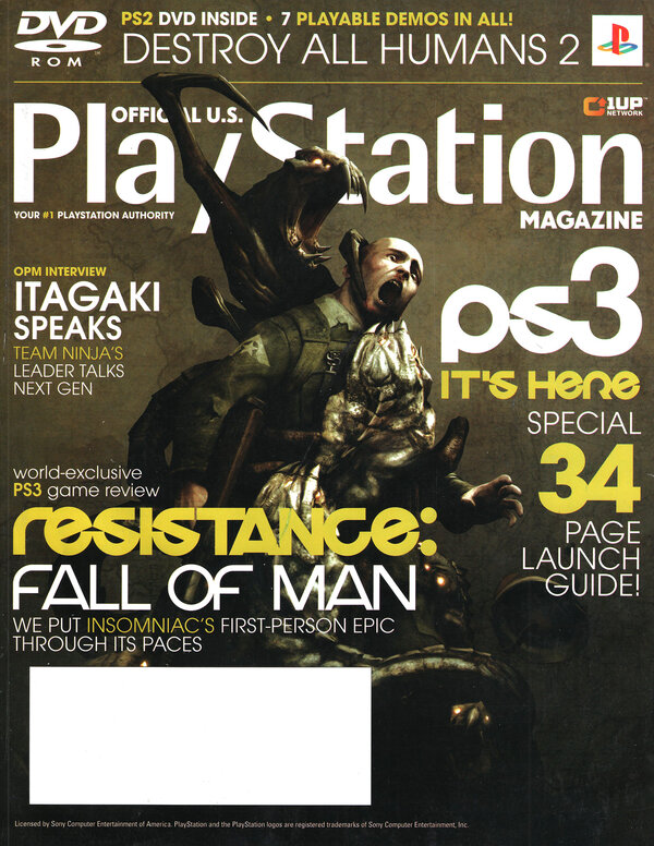 Official U.S. PlayStation Magazine Issue 111 (December 2006) cover
